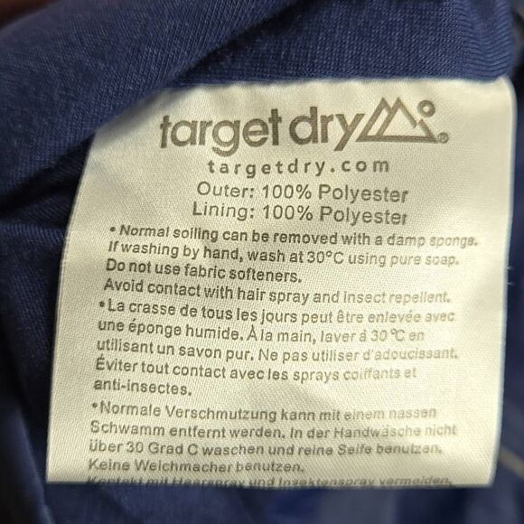 MAC IN A SAC Men's Size XS Target Dry Waterproof Full Zip Jacket Blue Red - Picture 13 of 15